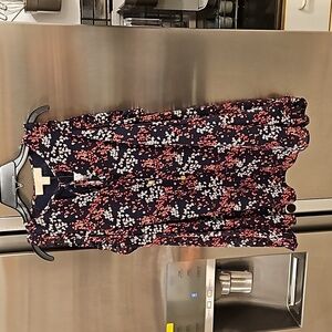 💕MICHAEL by MICHAEL KORS💕 Cold Shoulder Blouse ~ Micro Floral Print Small NWT